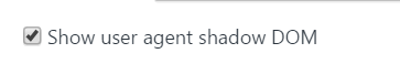 开启shadow DOM